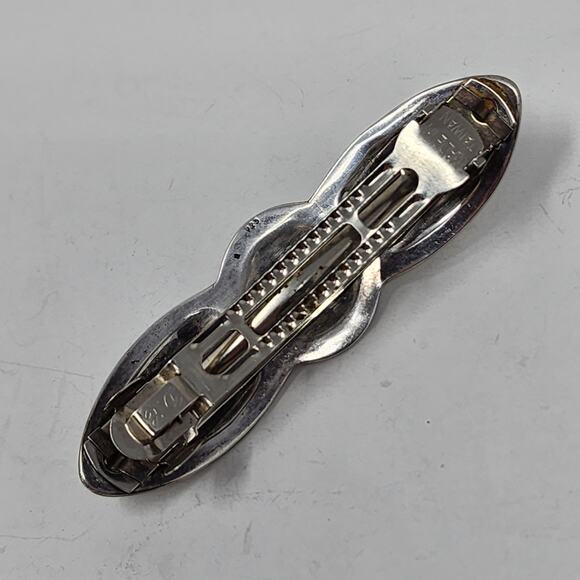 Sterling Silver Vintage Lapis Lazuli Hair Barrette main image 7